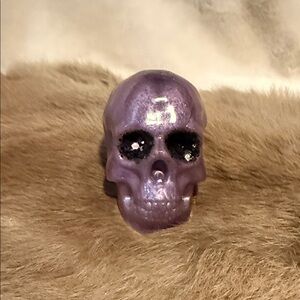 Purple Skull Decor 3”